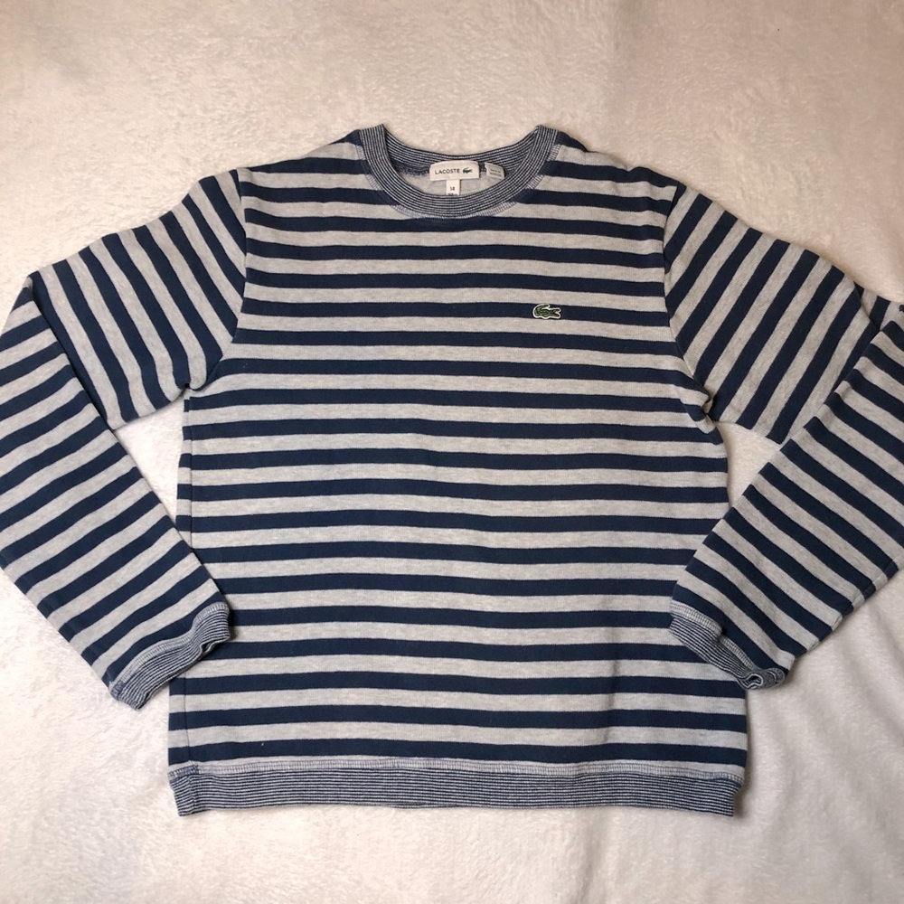 Lacoste Striped Crewneck